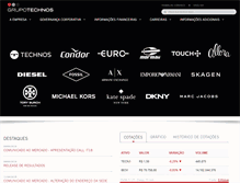 Tablet Screenshot of grupotechnos.com.br